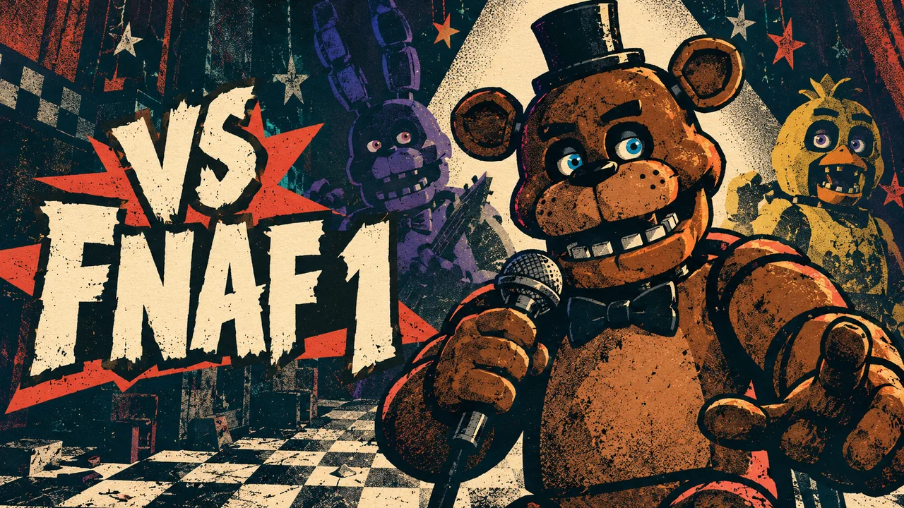 Friday Night Funkin vs FNAF 1 thumbnail